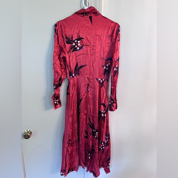 Autograph by Marks and Spencer Floral Long Sleeve Dress - Picture 10 of 11